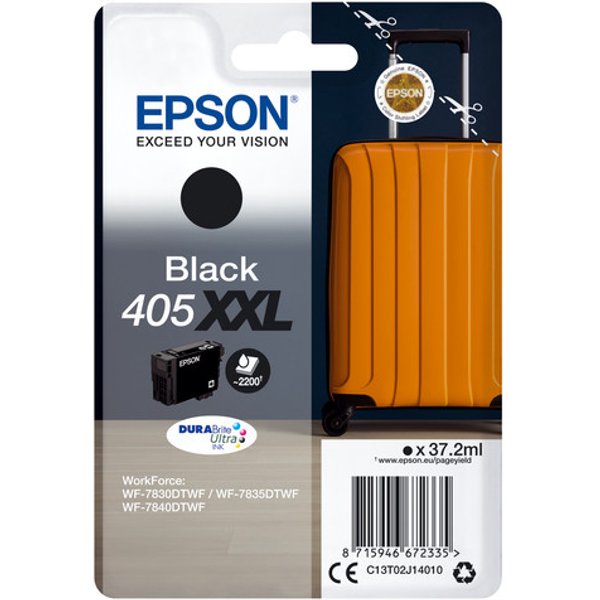 Epson Singlepack Black 405XXL Durabrite Ultra Ink-image