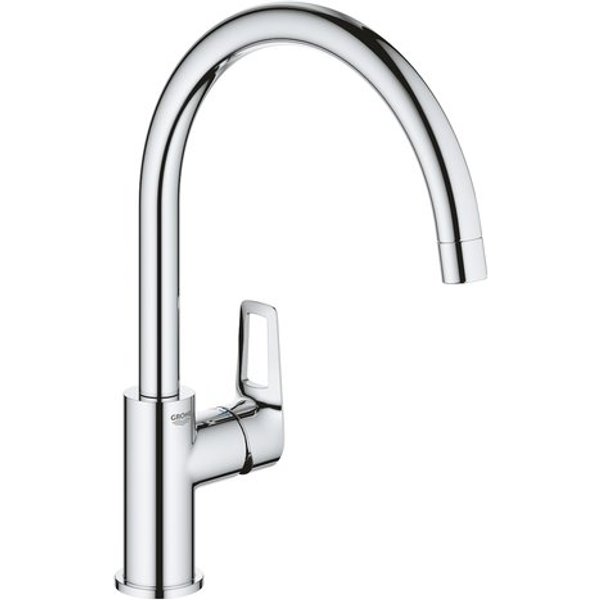 Miscelatore Lavello Grohe 31374001 Start Loop Cromo Starlight-image