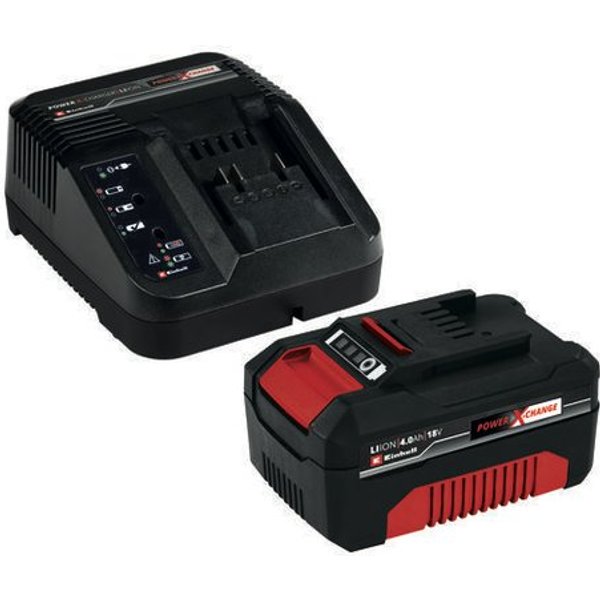 Caricabatterie Einhell 4512042 Power X Change Kit Con Batteria 18V 4,0-image