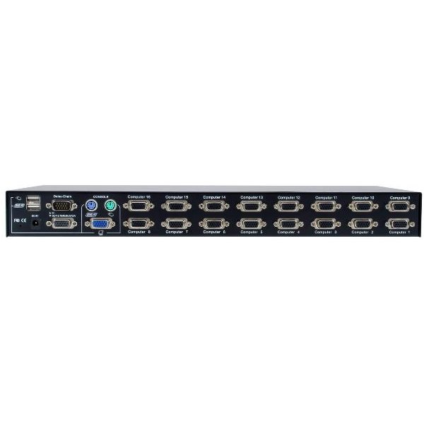 LevelOne KVM-3216 Switch Per Keyboard-Video-Mouse (Kvm) Montaggio Rack Nero-image