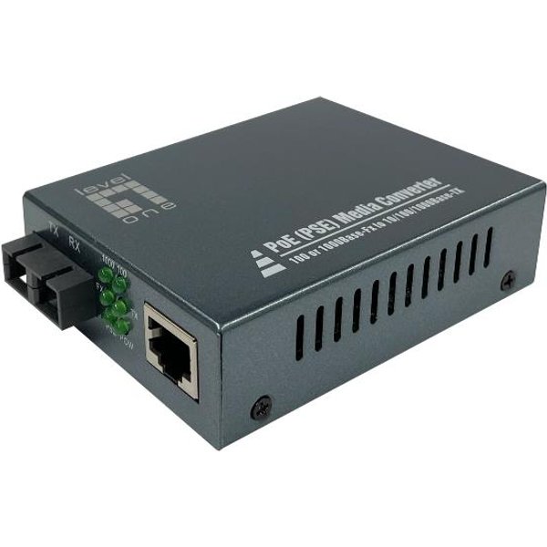 LevelOne GVT-2013 Convertitore Multimediale Di Rete 1000 Mbit/S 850 Nm Modalità Multipla Grigio-image