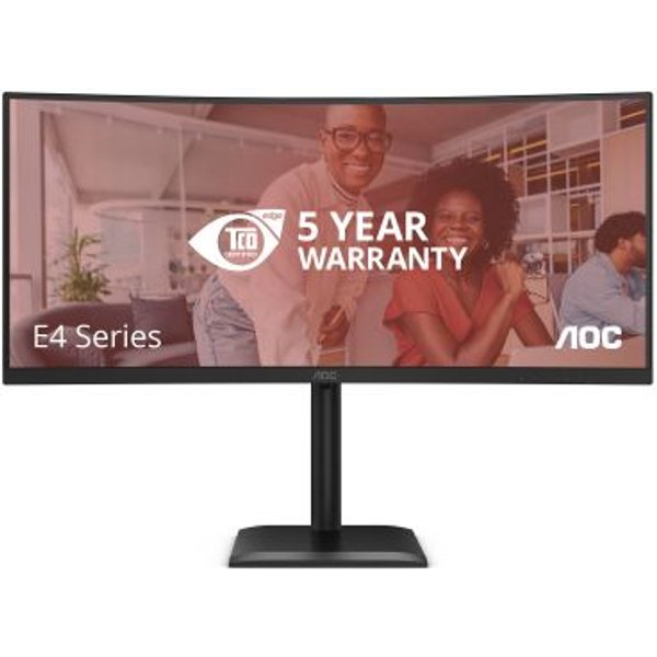 AOC CU34E4C Monitor PC 86,4 Cm (34") 3440 X 1440 Pixel Ultrawide Quad HD LED Nero-image