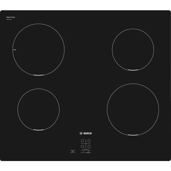 Bosch Serie 2 PUG611AA5E Piano Cottura Nero Superficie Piana 60 Cm Piano Cottura A Induzione 4 Fornello(I)-image