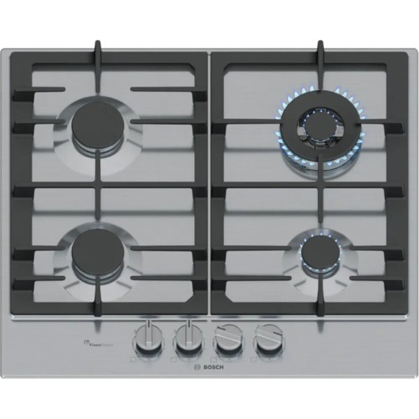 Bosch PCH6A5I90 Piano Cottura Da Incasso A Gas 4 Fuochi Inox-image