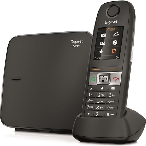 Gigaset E630 Telefono Dect Nero Identificatore Di Chiamata-image