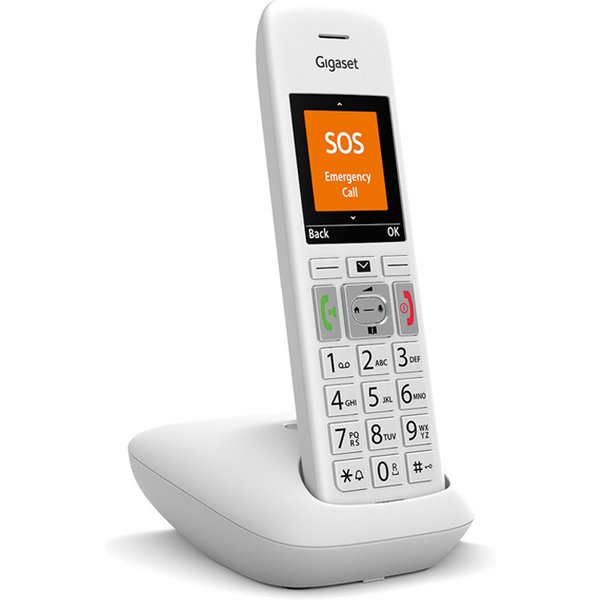 Cordless Siemens Gigaset E390 White Vivavoce Chiamata Rapida-image