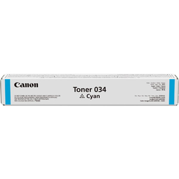 Canon 034 Cartuccia Toner 1 Pz Originale Ciano-image