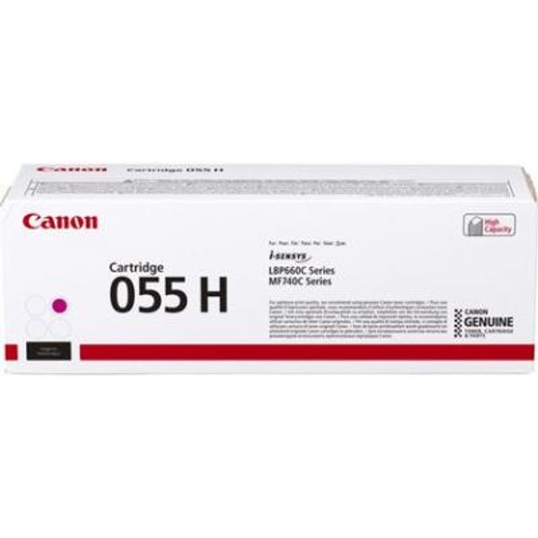 Canon 055H Cartuccia Toner 1 Pz Originale Magenta-image