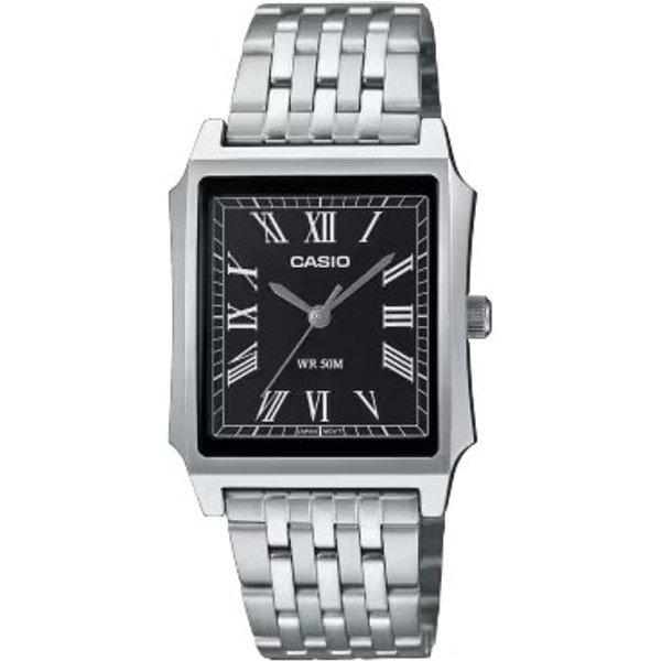 Orologio Casio MTP B190D 1BVEF Black E Silver-image