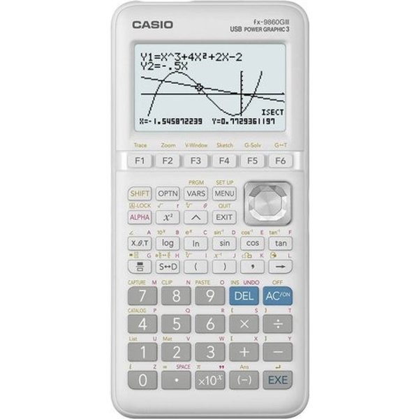 Calcolatrice Casio FX-9860GIII-W-ET FX Series Natural V.P.A.M. Certifi-image