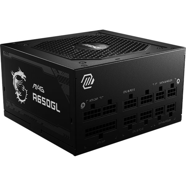 MSI MAG A650GL Alimentatore Per Computer 650 W 20+4 Pin ATX ATX Nero-image