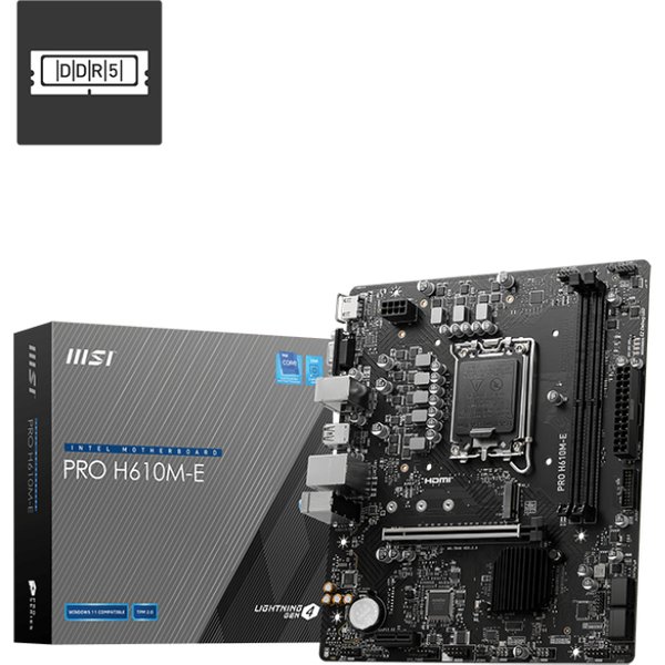 MSI PRO H610M-E Scheda Madre Intel H610 LGA 1700 Micro ATX-image