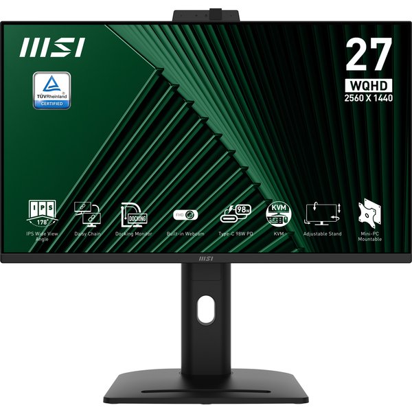 MSI Pro MP275QPDG Monitor PC 68,6 Cm (27") 2560 X 1440 Pixel Wide Quad HD LCD Nero-image