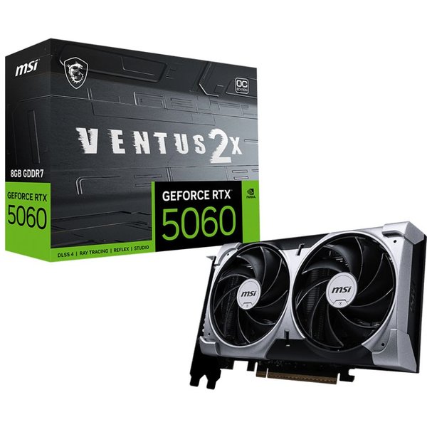 MSI Geforce RTX 5060 8G Ventus 2X OC Nvidia 8 GB GDDR7-image