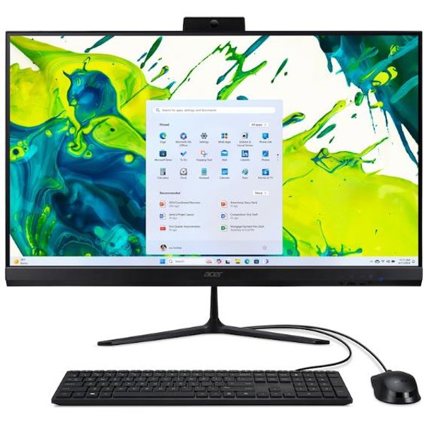 Acer Aspire C27-2G Intel Core 5 120U 68,6 Cm (27") 1920 X 1080 Pixel PC All-In-One 16 GB DDR4-SDRAM 512 GB SSD Windows 11 Home Wi-Fi 6 (802.11Ax) Nero-image