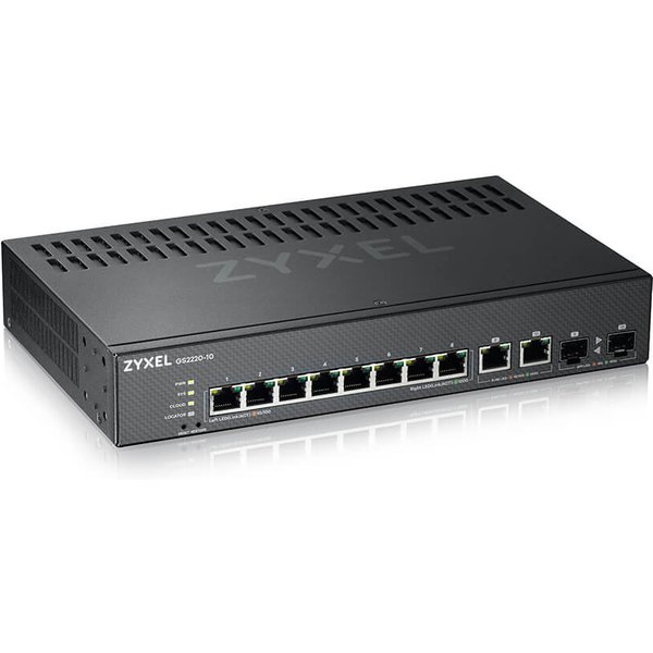 Zyxel GS2220-10-EU0101F Switch Di Rete Gestito L2 Gigabit Ethernet (10/100/1000) Nero-image