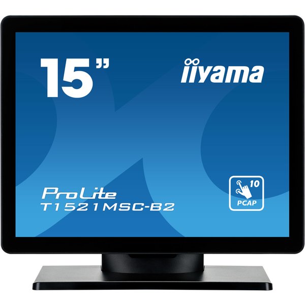 Iiyama Prolite T1521MSC-B2 Monitor PC 38,1 Cm (15") 1024 X 768 Pixel XGA LED Touch Screen Da Tavolo Nero-image