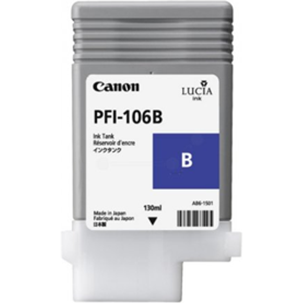Canon PFI-106 B Cartuccia D'inchiostro 1 Pz Originale Blu-image