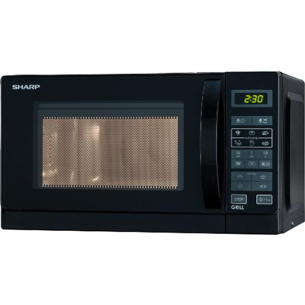 Sharp R-642BKW Nero Microonde Combinato Superficie Piana 20 L 800 W-image