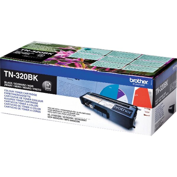 Brother TN-320BK Cartuccia Toner 1 Pz Originale Nero-image