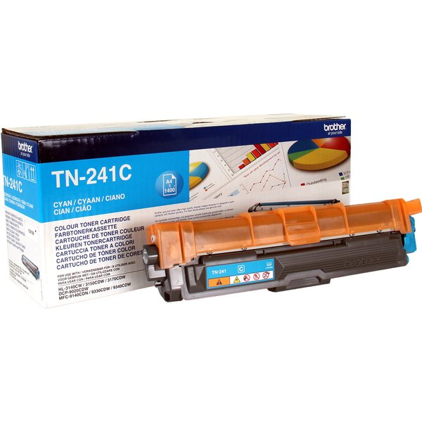 Brother TN-241C Cartuccia Toner 1 Pz Originale Ciano-image