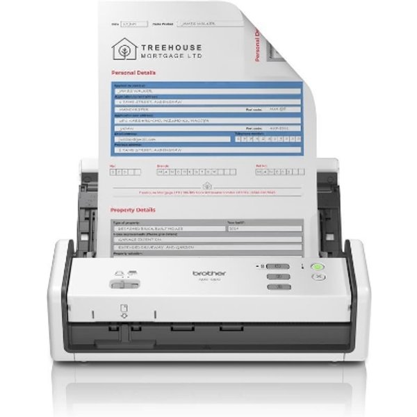 Brother ADS-1300 Scanner Scanner ADF 600 X 600 DPI A4 Bianco-image