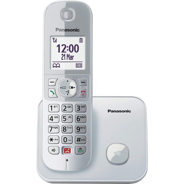 Panasonic KX-TG6851JTS Telefono Cordless Dect, Schermo LCD Da 1.8,-image