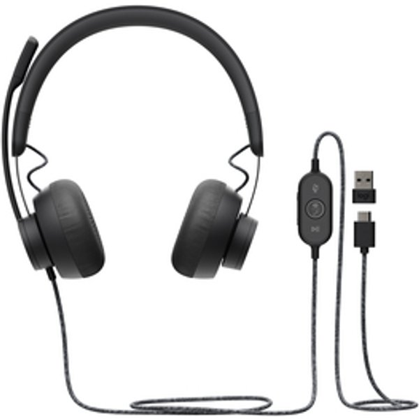 Logitech Zone Auricolare Cablato A Padiglione Musica E Chiamate USB Tipo-C Grafite-image