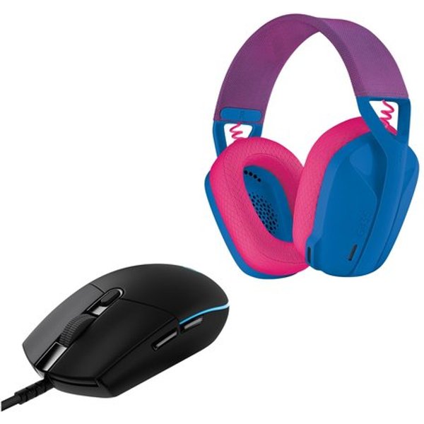 Cuffie Gaming Logitech 991 000528 G Series G435 Lightspeed Black E Whi-image