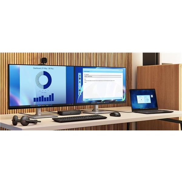 Dell WD25 Cablato USB 3.2 Gen 2 (3.1 Gen 2) Type-C Nero-image