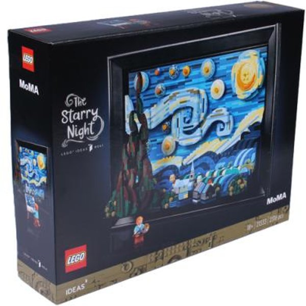 Lego Ideas 21333 Vincent Van Gogh - Notte Stellata, Set Fai Da Te Creativo Per Adulti, Decorazione Per Casa 3D Con Minifigure-image