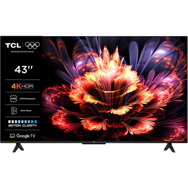 TCL 43P61K TV 109,2 Cm (43") 4K Ultra HD Smart TV Wi-Fi Alluminio-image