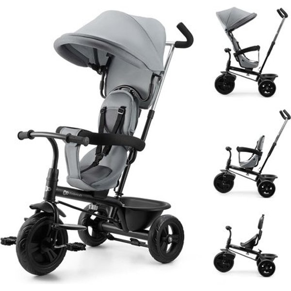 Triciclo Kinderkraft KRFRWA02GRY0000 Freeway 2 Evolutivo 5 In 1 Grey-image