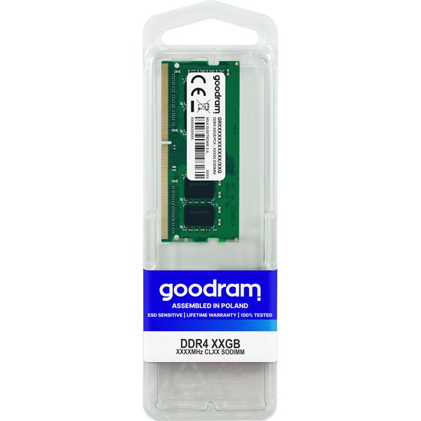 Goodram GR3200S464L22/16G Memoria 16 GB 1 X 16 GB DDR4 260-Pin SO-DIMM-image
