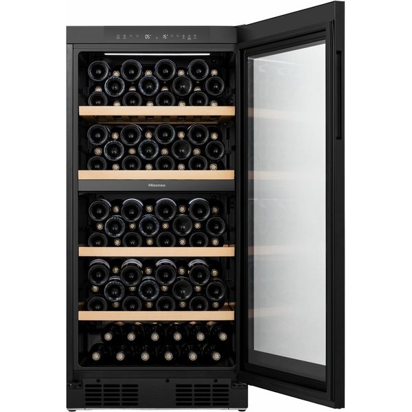 Hisense 20012962 Cantina Vino Cantinetta Vino Con Compressore Libera Installazione Nero 108 Bottiglia/Bottiglie-image