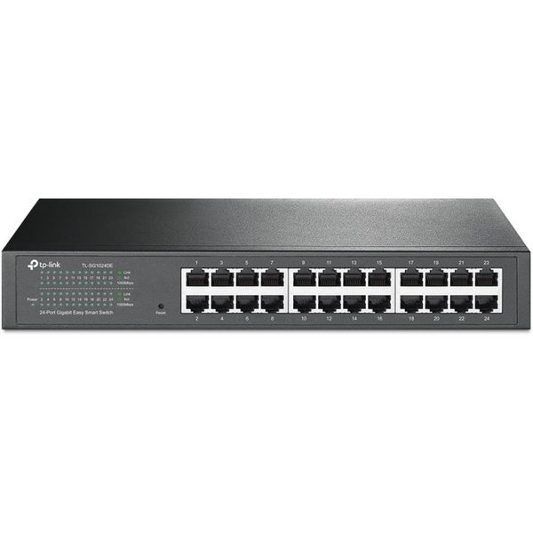TP-Link TL-SG1024DE Gestito L2 Gigabit Ethernet (10/100/1000) 1U Nero-image