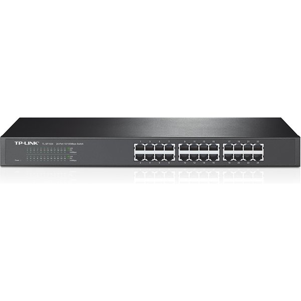TP-Link TL-SF1024 Non Gestito Fast Ethernet (10/100) 1U Grigio-image