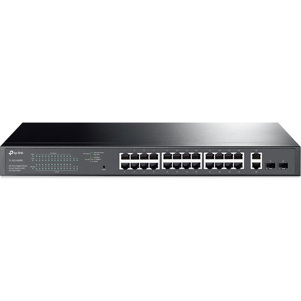 TP-Link TL-SG1428PE Switch Di Rete Gestito L2 Gigabit Ethernet (10/100/1000) Supporto Power Over Ethernet (Poe) 1U Nero-image