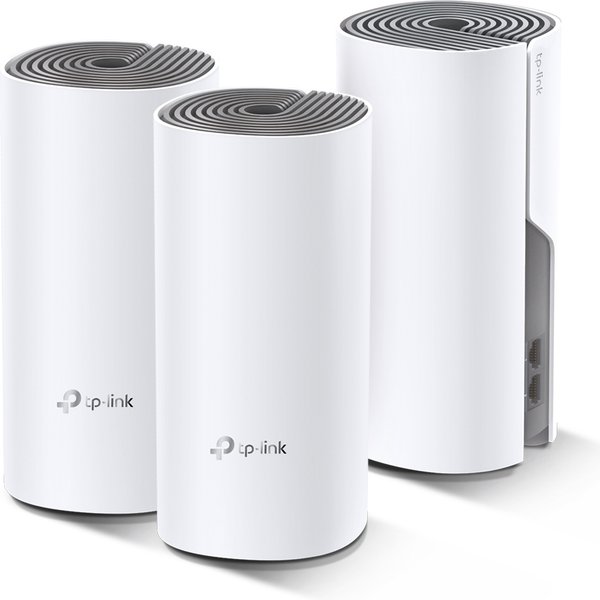 TP-Link Deco E4 (3-Pack) Dual-Band (2.4 Ghz/5 Ghz) Wi-Fi 5 (802.11Ac) Bianco, Grigio 2 Interno-image