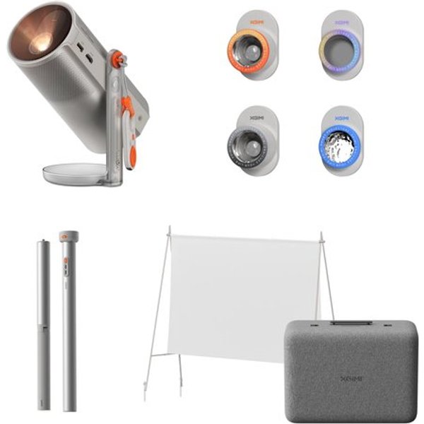 Videoproiettore Xgimi Mogo 4 Bundle Outdoor Silver E Orange-image
