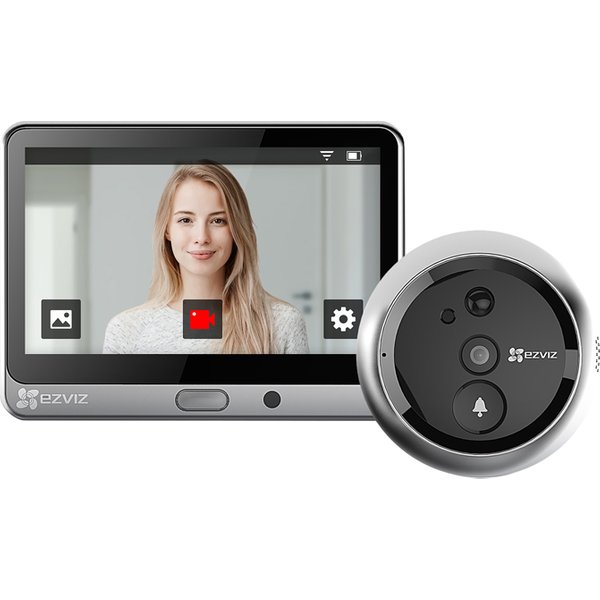 Ezviz DP2 - Videospioncino Touch Wireless 2K - Display Touch 4.3 - Sensore Infrarossi PIR - Audio E Video Bidirezionale PIR H265-image