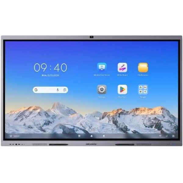 Monitor Touch Interattivo Hikvision 98 4K,Wi-Fi/Bt, Android 13,8GB,128GB,CAM8MP Ai,Google Edla, Staffa Inc. *Richiedi IL Bid*-image