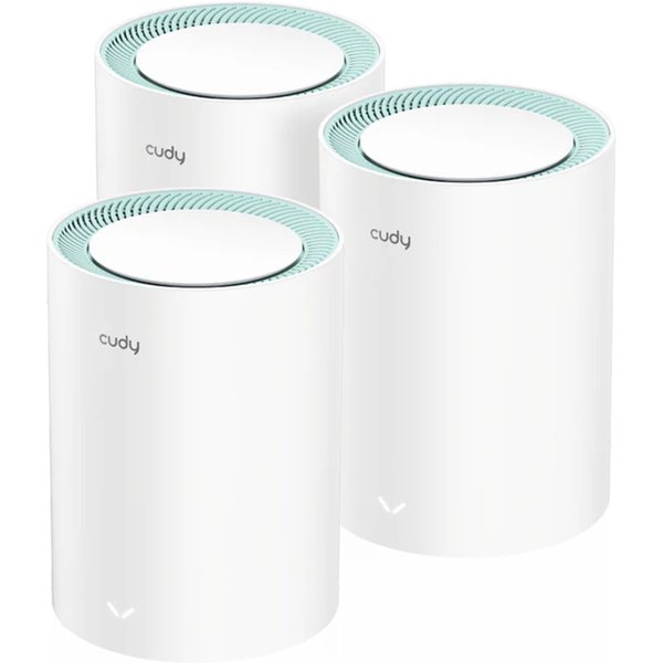 Cudy M1300 3-PACK Sistema Wi-Fi Mesh Dual-Band (2.4 Ghz/5 Ghz) Wi-Fi 5 (802.11Ac) Bianco 2 Interno-image