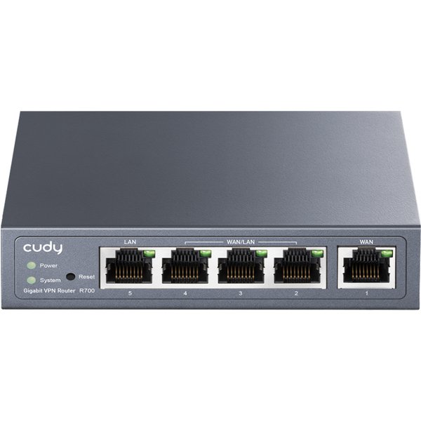 Cudy Gigabit Multi-Wan VPN Router Router Cablato Fast Ethernet, Gigabit Ethernet Grigio-image