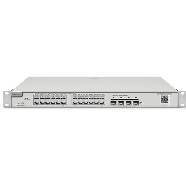 Reyee Cloud Switch Managed Gigabit L2, 24 Porte Gigabit RJ45, 4 Slot Sfp+ 10G, 19 Rack Mount-image