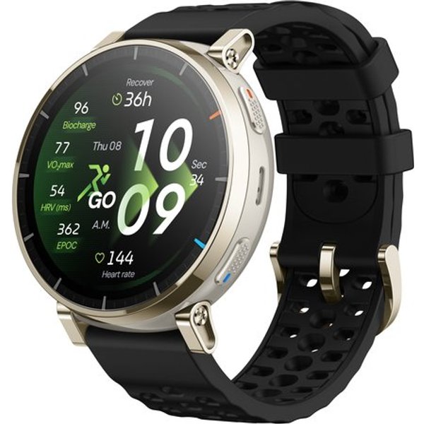 Amazfit Active 3 3,35 Cm (1.32") Amoled Digitale 466 X 466 Pixel Touch Screen Oro GPS (Satellitare)-image