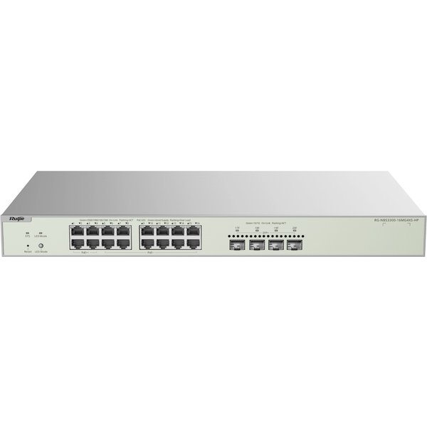 Reyee Cloud Switch Managed L2 MULTI-GIGABIT 16 P. 2,5GB, 4 P. 2,5GB Poe++, 12 P. Poe+, 4 P. 10G Sfp+-image