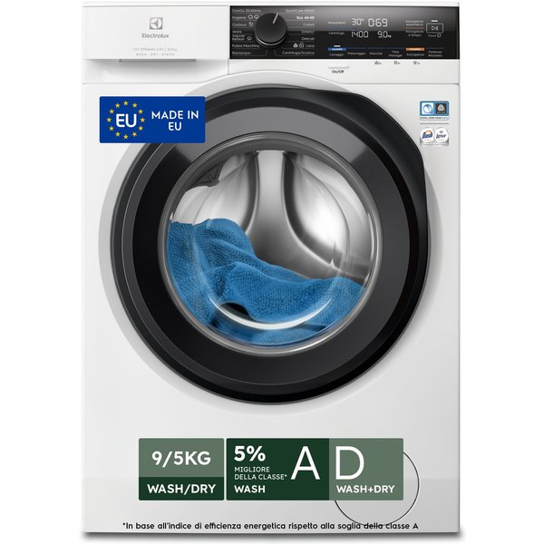 Electrolux Lavasciuga 9+5 Kg Classe D/A-5% 1400 Giri Made IN Italy EW7W495G-image