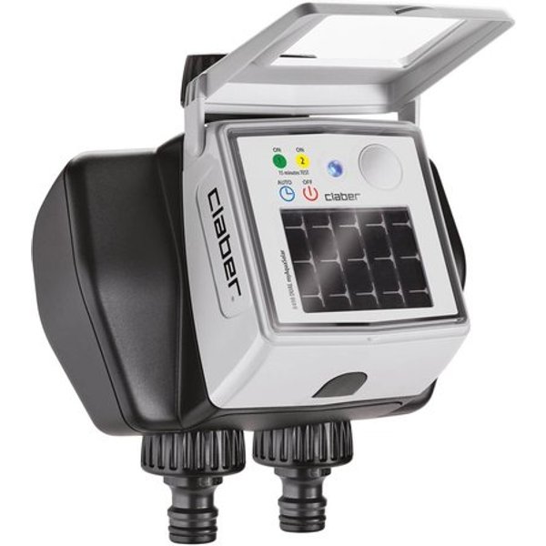 Programmatore Irrigazione Claber 8498 Myaquasolar Dual Bluetooth-image
