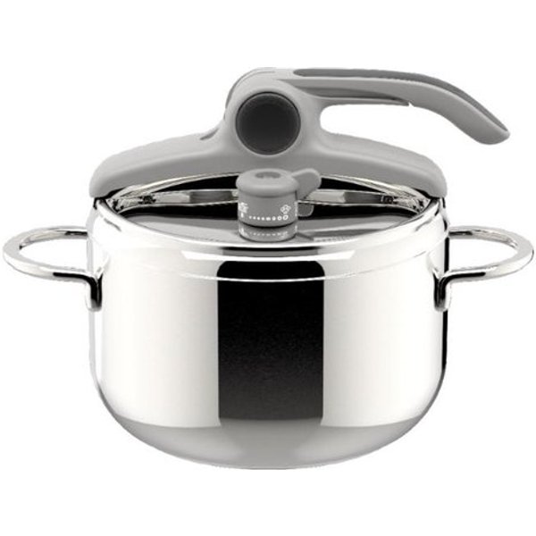 Lagostina Deliziosa, Pentola A Pressione, Acciaio Inox, Induzione E Gas, Cm. 22,L. 3,5-image